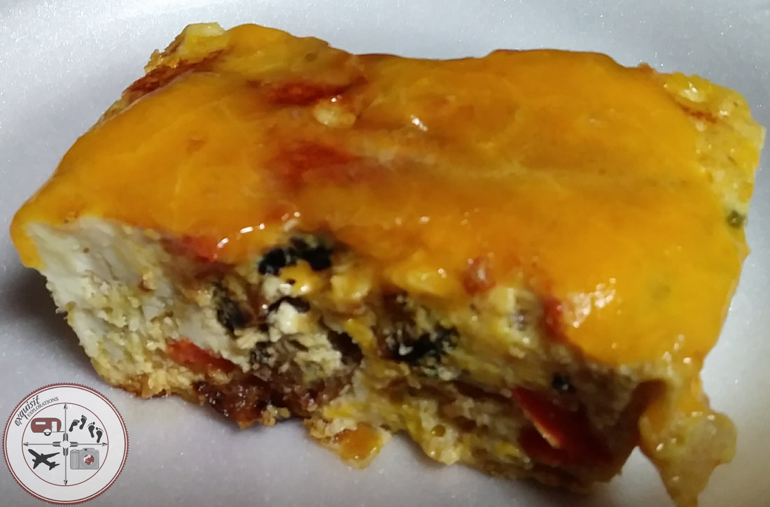 Easy, Spicy Baked Egg Breakfast Casserole - DELICIOUS!