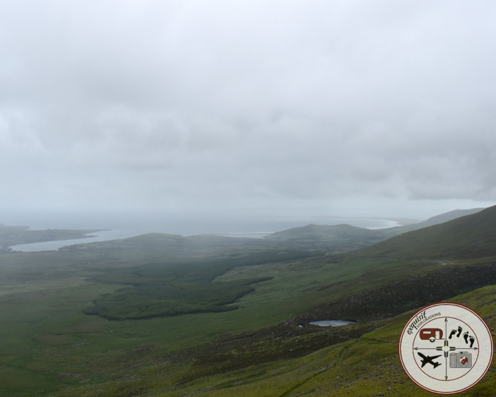 View of the Valley near Connor Pass, Dingle Peninsula; the ultimate Ireland road trip