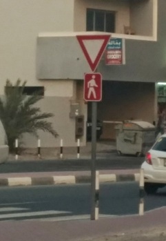 crosswalk, Dubai, driving, UAE