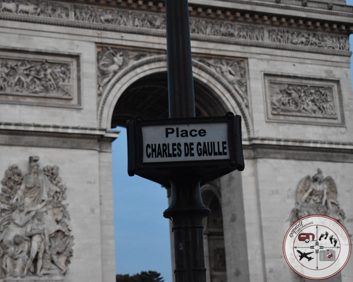 The Arc de Triomphe, Place Charles de Gaulle, Paris, France, exquisitEXPLORATIONS Travel Blog, beautiful places, places to go in Paris, Paris Travel Tips