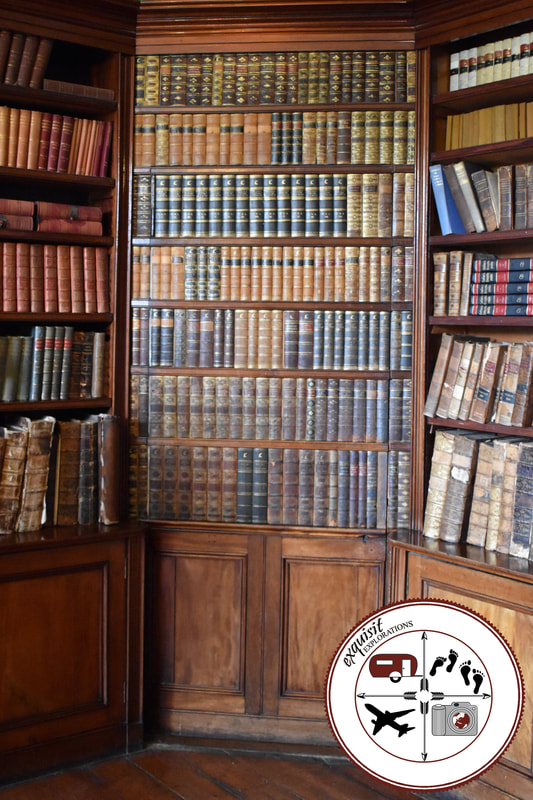 Ardgillan Castle, Hidden Door in the Library; Travel Tips by exquisitEXPLORATIONS Travel Blog