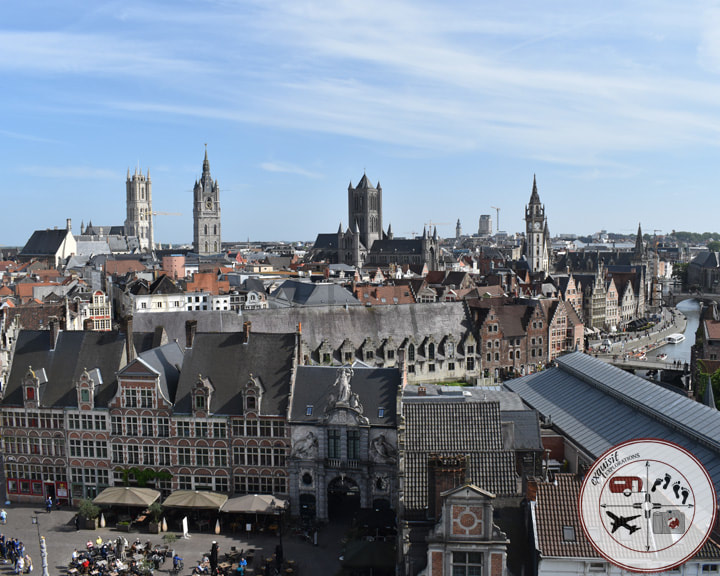 From the Top of the Gravensteen, Ghent / Gent, Belgium; Belgian Cities You Must Visit