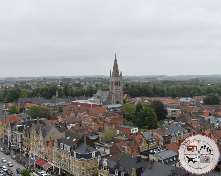 Views from the top of the In Flanders Fields Museum, Ieper / Ypers, Belgium; Belgian Cities You Need to Visit by exquisitEXPLORATIONS