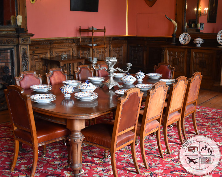 Dining Table in Ardgillan Castle; Irish Castles; wanderlust; travel blog