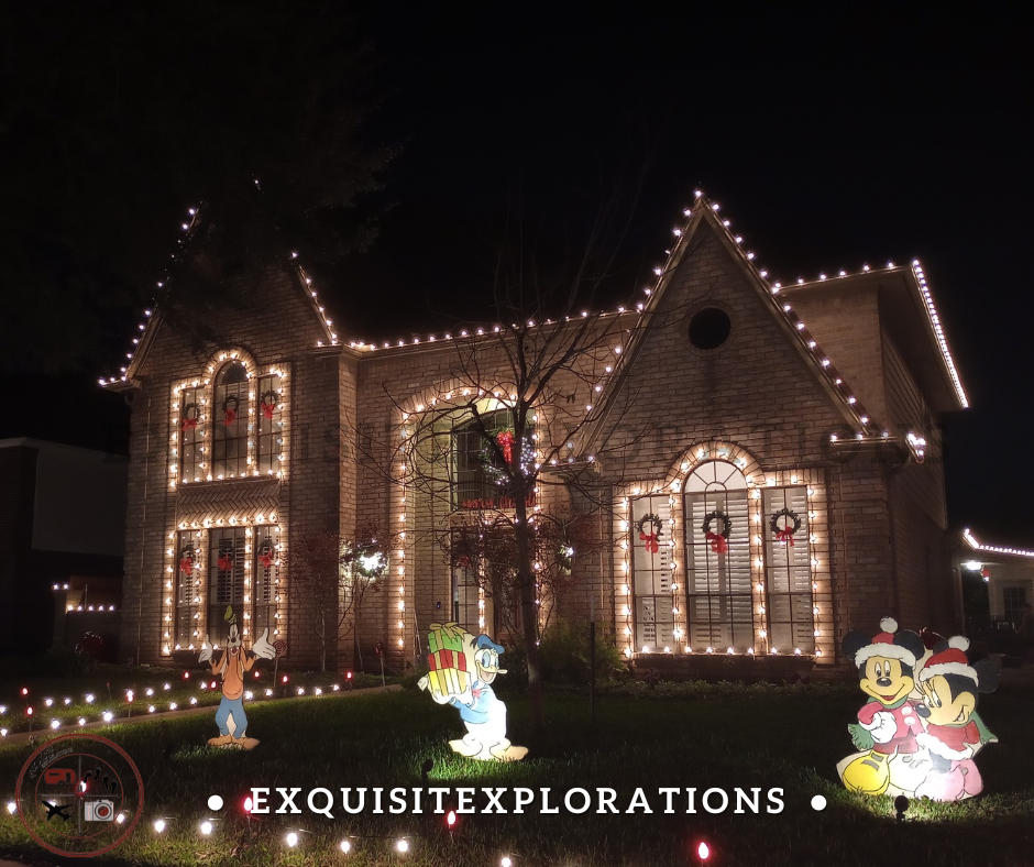 Lights of Pecan Grove; Festive Things to Do in Houston, Texas, in December; exquisitEXPLORATIONS Travel Blog