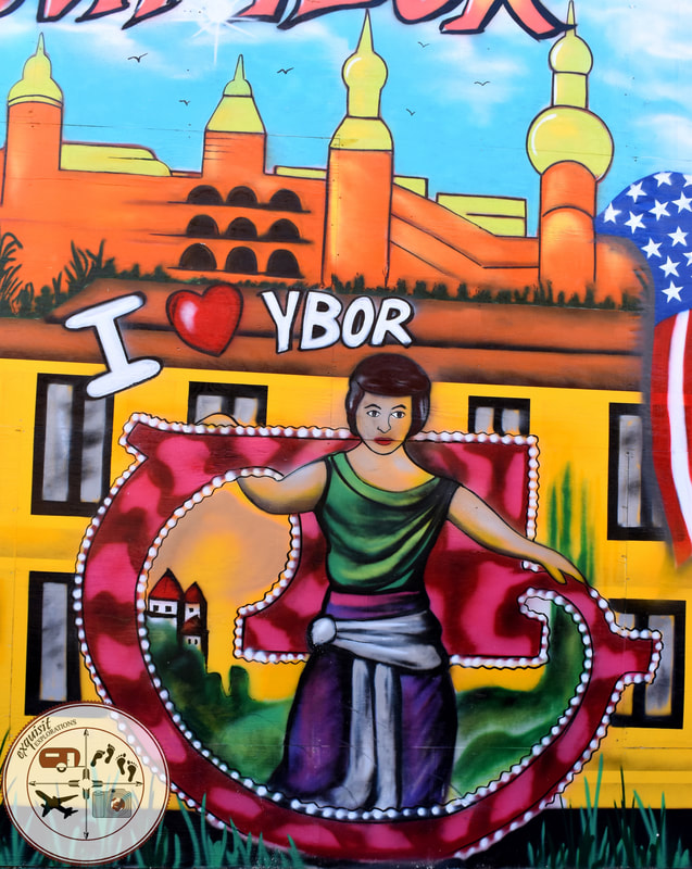 Ybor City, Tampa, FL; Street Art Around the World; Colorful Murals