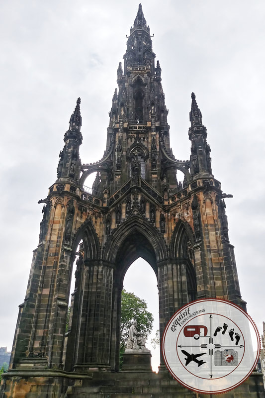Gothic Memorial to Sir Walter Scott, Edinburgh, Scotland; Photos to Inspire You to Travel by exquisitEXPLORATIONS Travel Blog