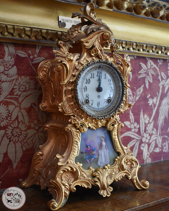 Antique Clock in the Baldwin-Reynolds House #thingstodoinmeadvillepa #travelblog #exquisitEXPLORATIONS #exquisitEXCHANGE