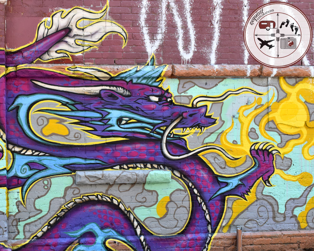 Toronto, Ontario, Canada; Dragon Mural; Street Art Around the World; Colorful Murals