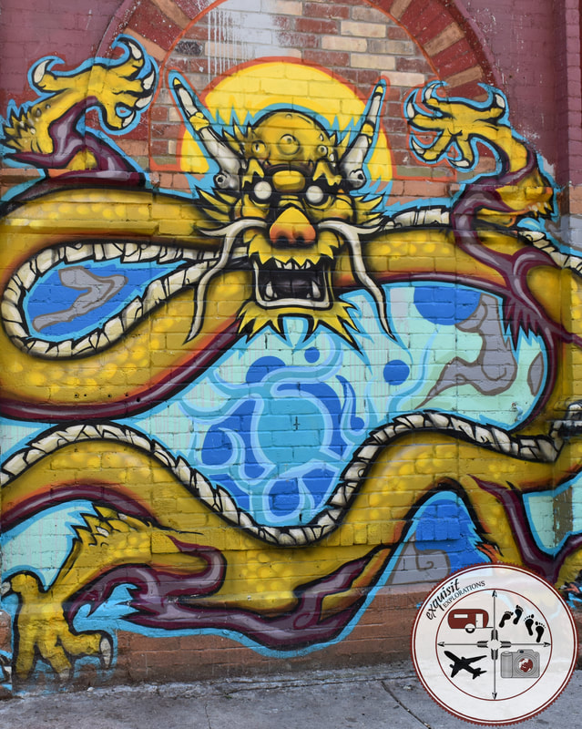 Toronto, Ontario, Canada, Dragon Mural; Street Art Around the World