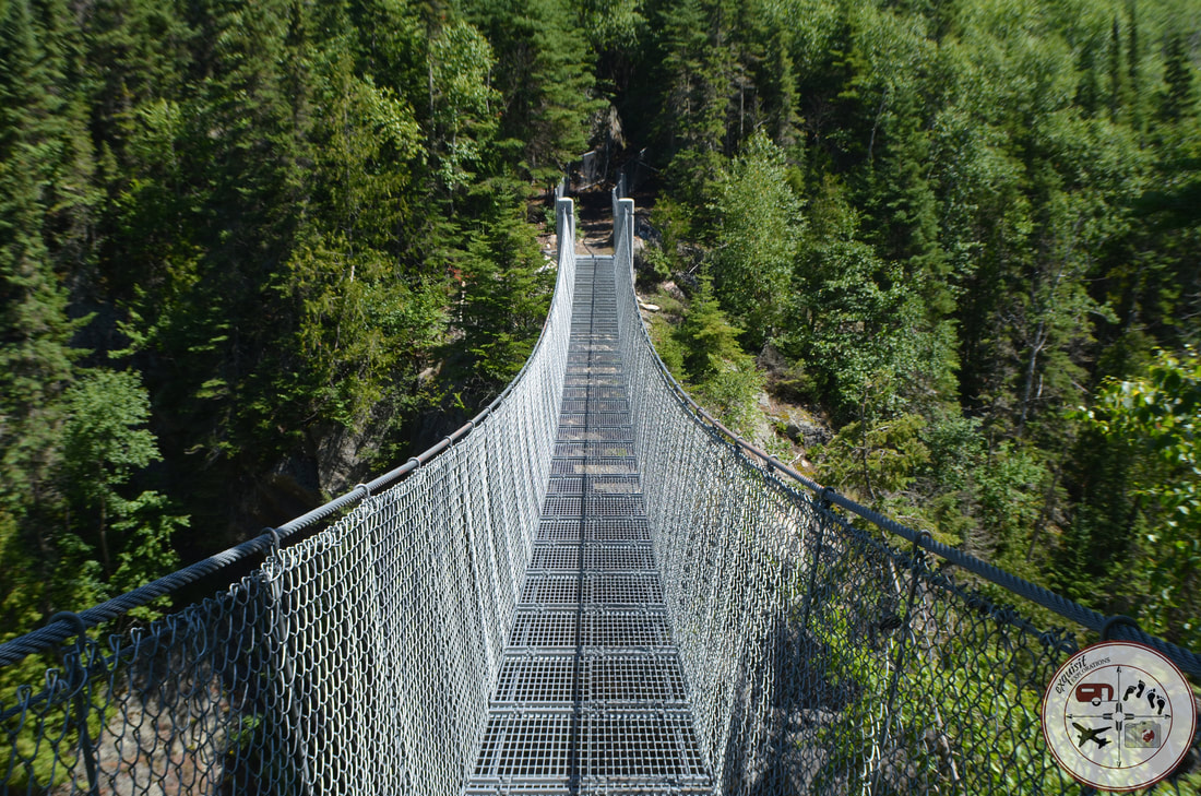 White River Suspension Bridge, Pukaskwa National Forest #dontgochasingwaterfalls #ontariocanada #hikingenthusiast #gooutside