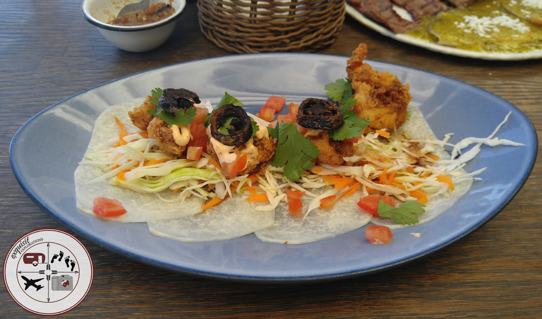 Jicama Shrimp Tacos in Piedras Negras, Coahuila, Mexico; food blog, travel blog, yummy food, delicious