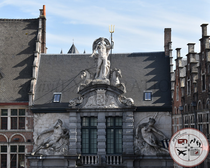 Poseidon with His Trident, Ghent / Gent, Belgium; Belgian Cities You Must Visit