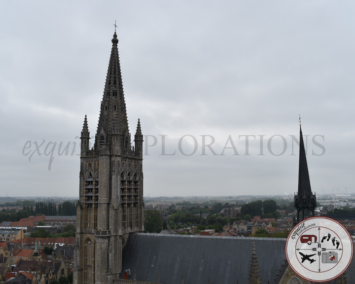 From the top of the In Flanders Fields Museum Tower; 231 stairs; bell tower; Ypres, Belgium; Belgian Cities You Need to Visit by exquisitEXPLORATIONS Travel Blog