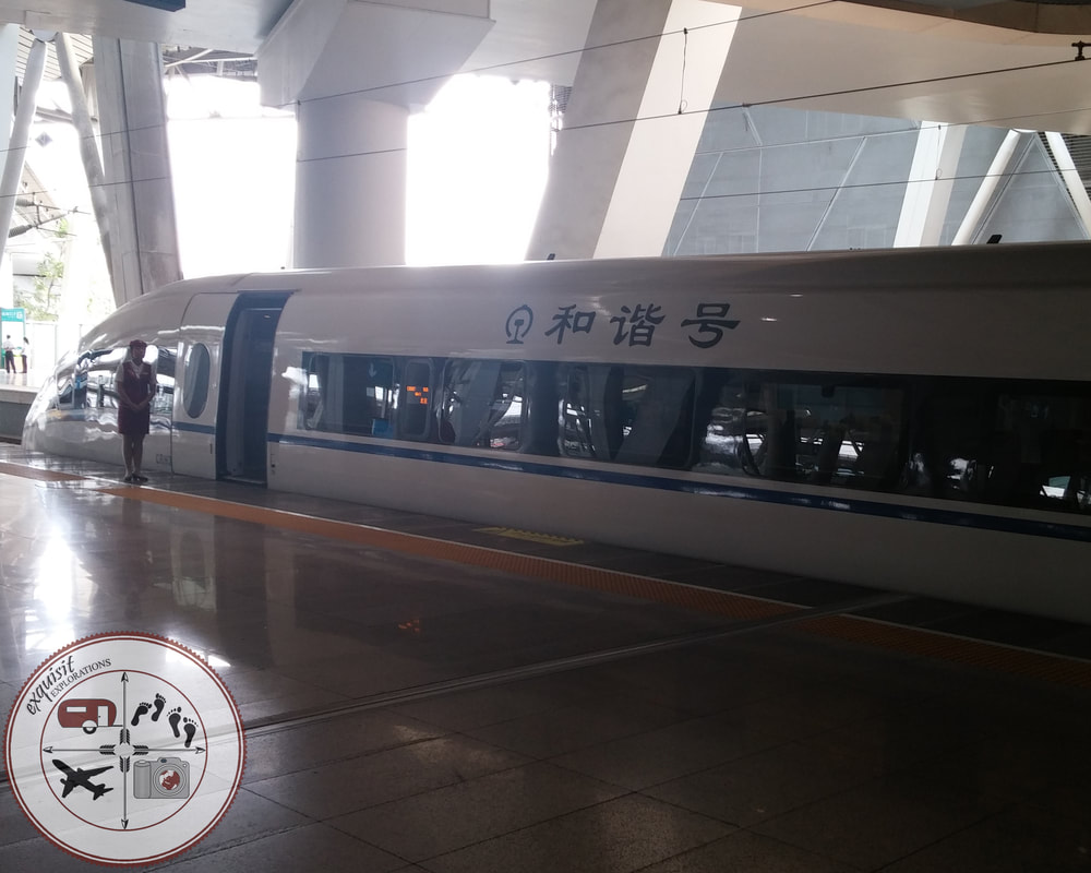 The Bullet Train from Beijing to Tianjin and Back, Fast Travel, Fast Train, China Travel