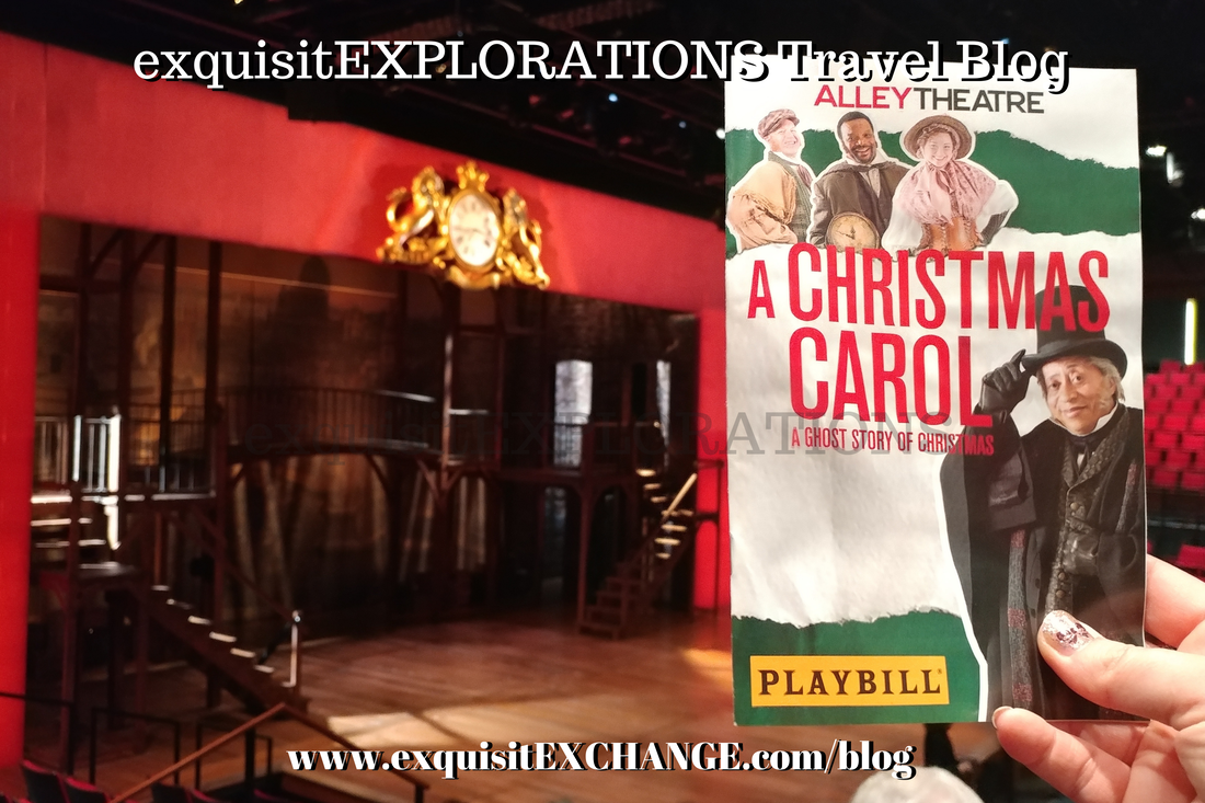 A Christmas Carol at Alley Theatre; things to do in Houston; Houston bucket list review
