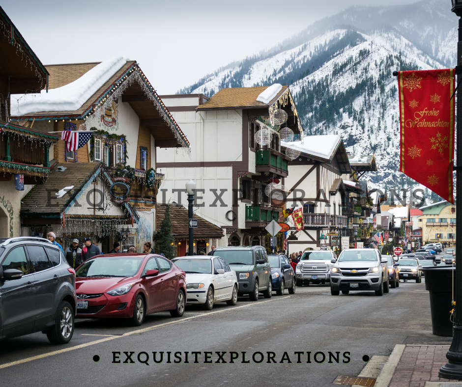 14 Best U.S. Destinations in December to Experience All the Holiday Magic by exquisitEXPLORATIONS Travel Blog; Leavenworth, WA