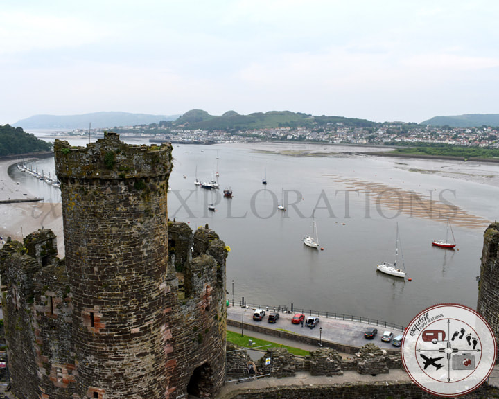 Conwy Castle, Wales; travel tips by exquisitEXPLORATIONS Travel Blog; beautiful views