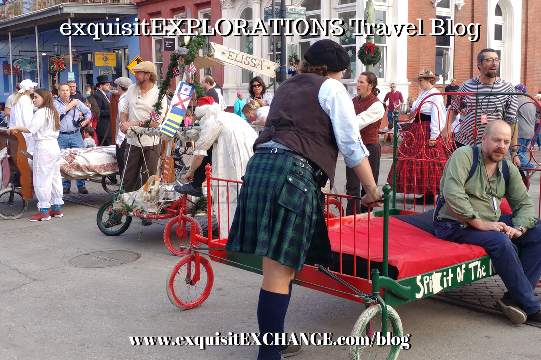Bed Races at Dickens on the Strand; Things to do in Houston in the fall