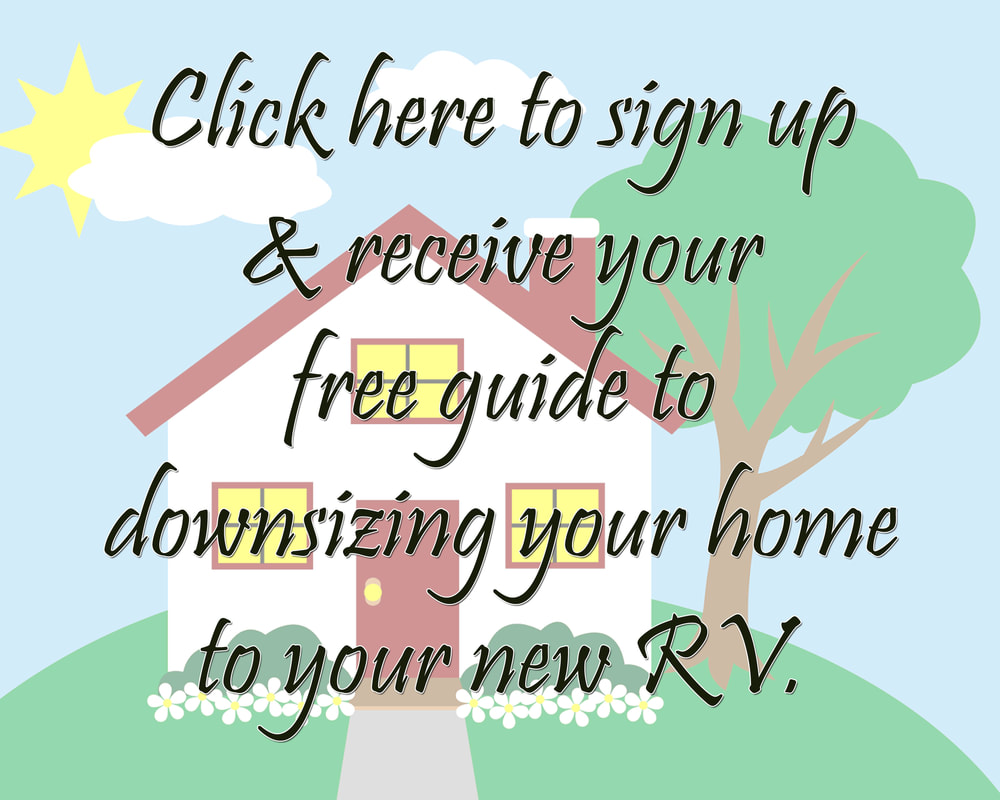 Your Free Guide to Downsizing Your Home to Your New RV #ultimateguideforlivingfulltimeinanRV