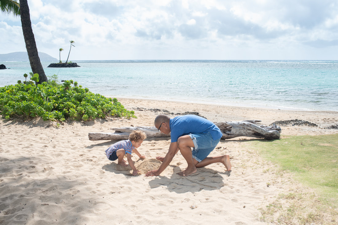 Play in the Sand at Kahala Beach; Free Things to See and Do in Honolulu; Things to Do in Honolulu With Kids by exquisitEXPLORATIONS Travel Blog