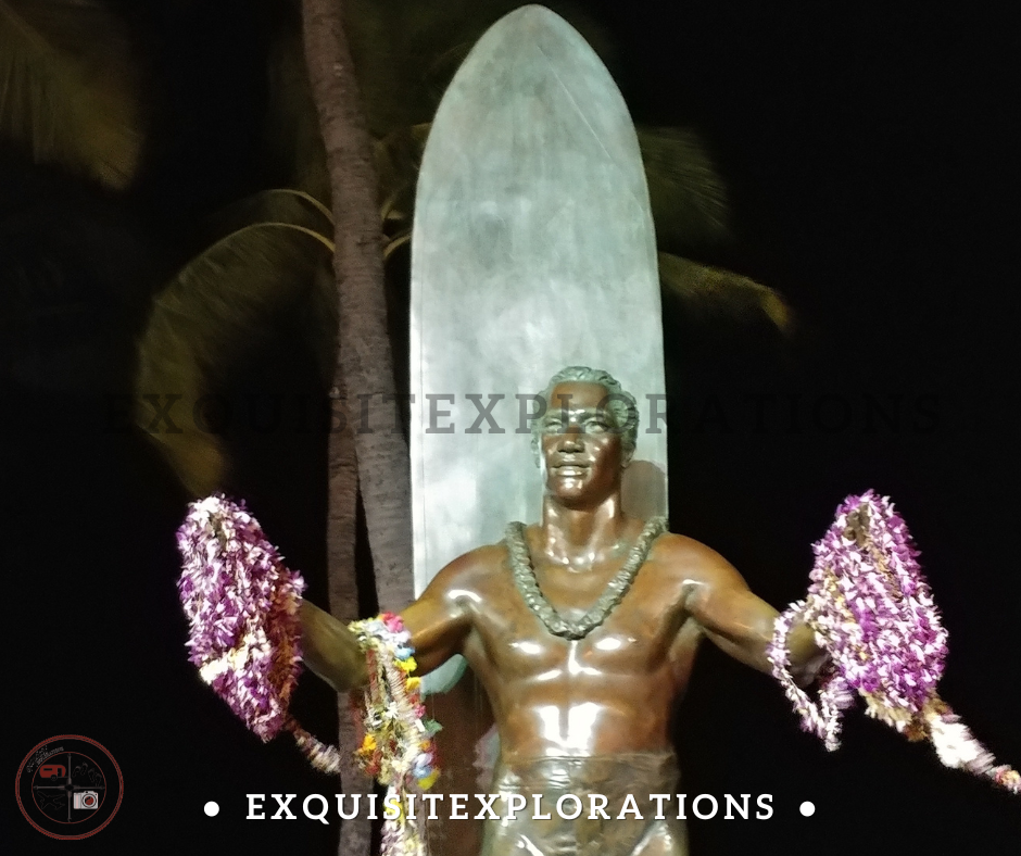 Duke Statue at Waikiki Beach; Free Things to See and Do in Honolulu; Things to Do in Honolulu With Kids by exquisitEXPLORATIONS Travel Blog