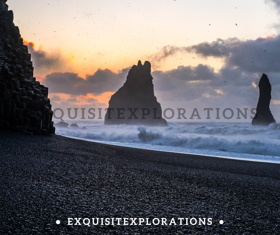 Reynisfjara Black Sand Beach; The Ultimate Iceland Road Trip Itinerary