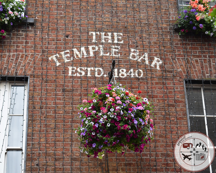The Temple Bar, Dublin; a road trip itinerary for Ireland; exquisitEXPLORATIONS Travel Blog