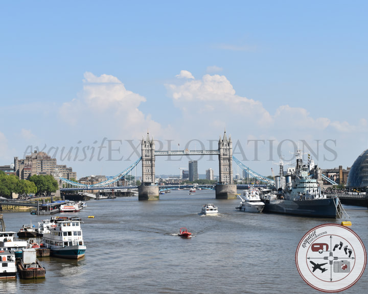 Tower Bridge over the River Thames, London, UK; travel tips by exquisitEXPLORATIONS