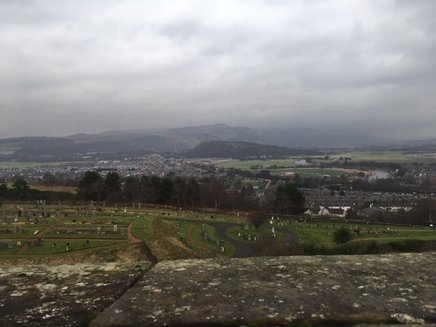 view from stirling castle, scotland, landscape, cityscape