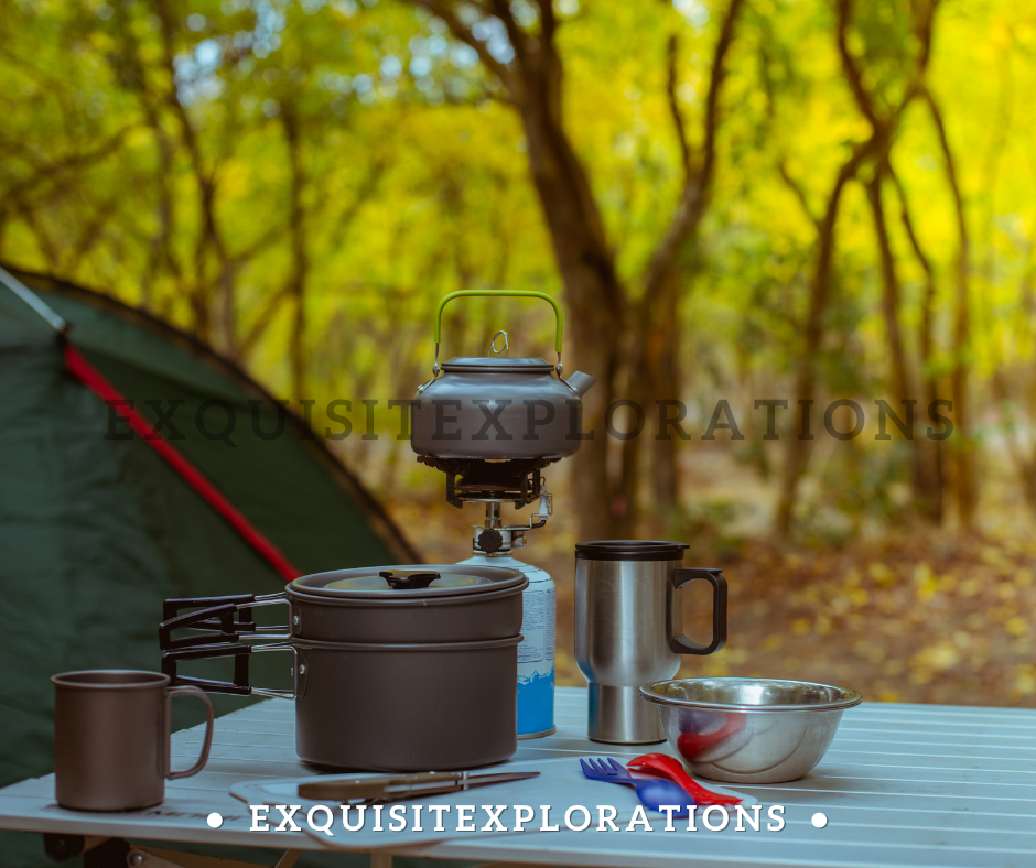 Camp Cooking; Camp Kitchen; Camping Essentials; Tips for Tent Camping by exquisitEXPLORATIONS Travel and Lifestyle Blog
