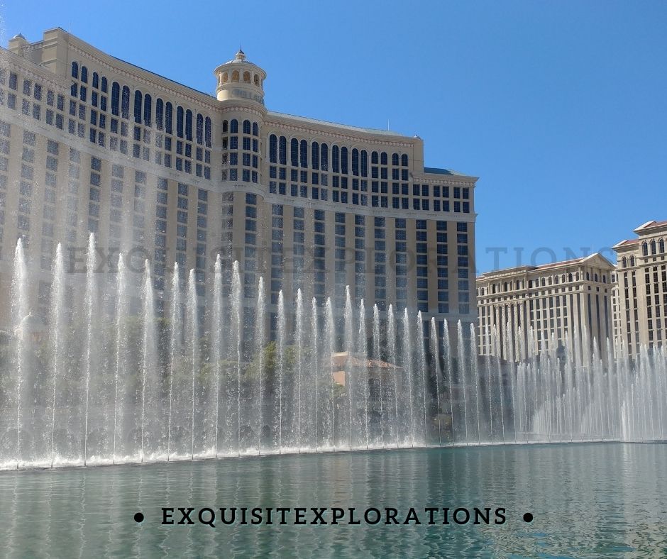 Watch the Bellagio Fountain Shows; Things to Do in Las Vegas With Kids by exquisitEXPLORATIONS Travel Blog